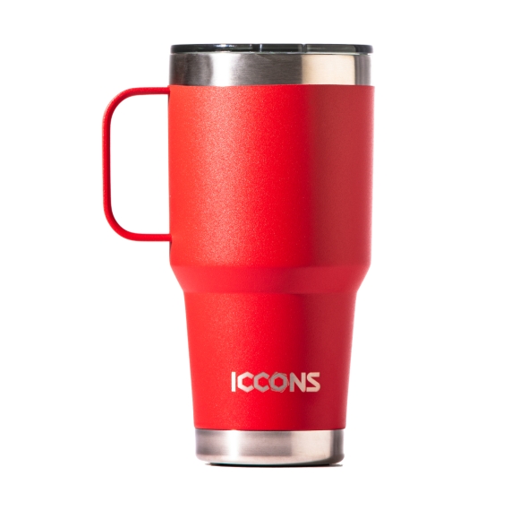 ICCONS /  YABBY 850ML TUMBLER WITH HANDLE - RED DESERT